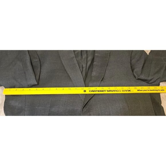Daniel Cremieux Loro Piana Wool Sport Coat Blazer Two Button Gray Plaid 44L - Picture 14 of 15